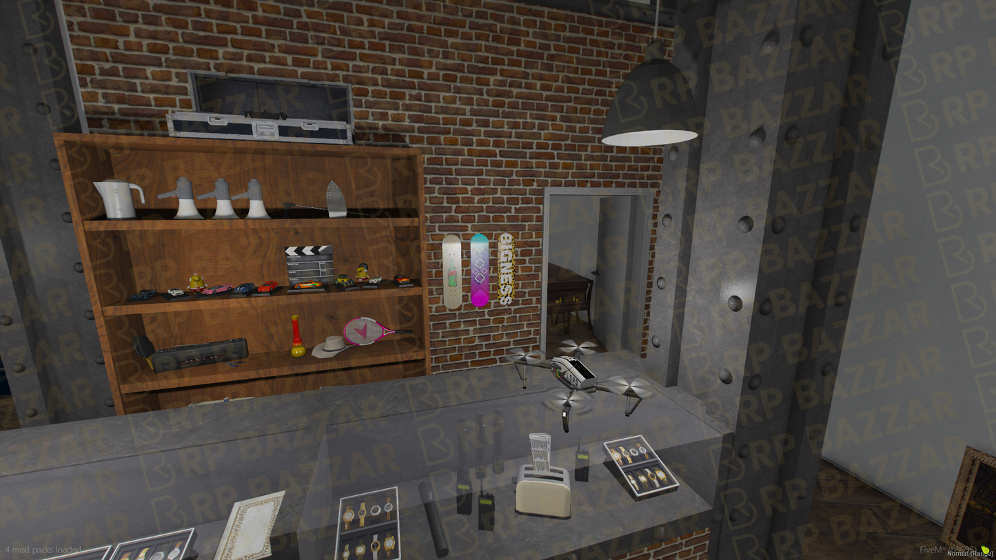 Neon Pawn Shop FiveM MLO — GTA RP Interior — ESX QB QBOX — RPBazzar