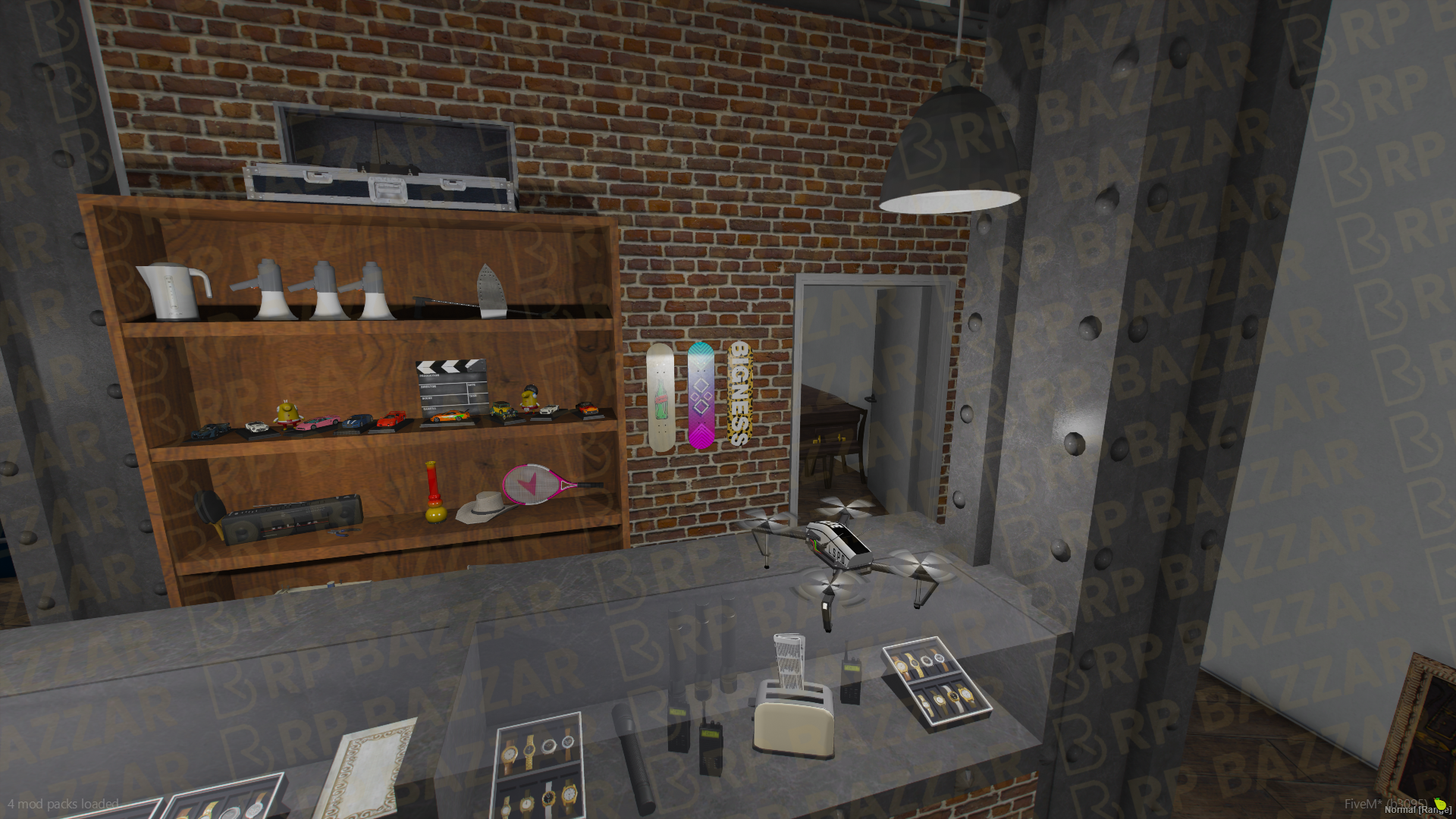 Neon Pawn Shop FiveM MLO — GTA RP Interior — ESX QB QBOX — RPBazzar