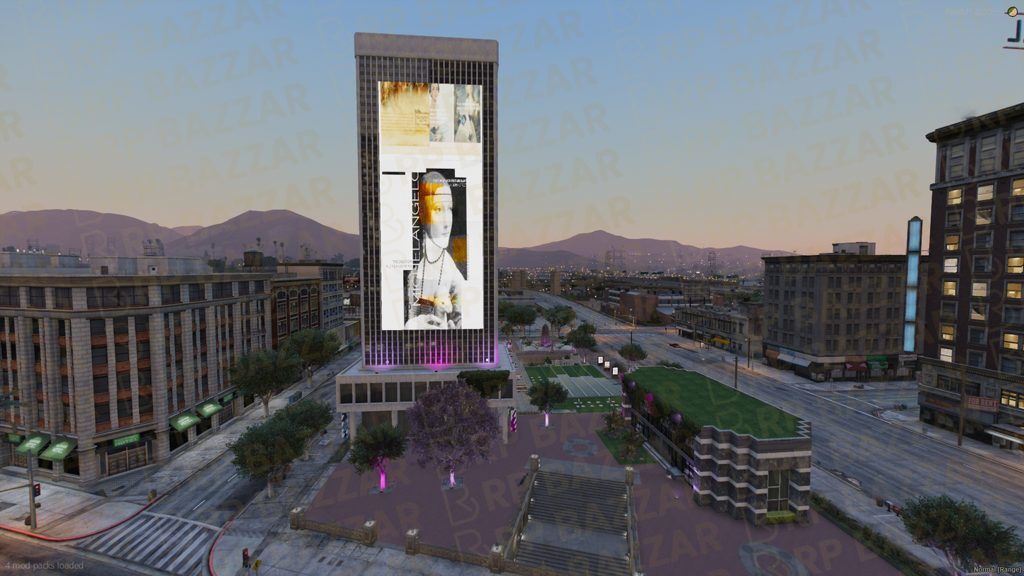Bustling Legion Square FiveM MLO — GTA RP Interior — ESX QB QBOX — RPBazzar