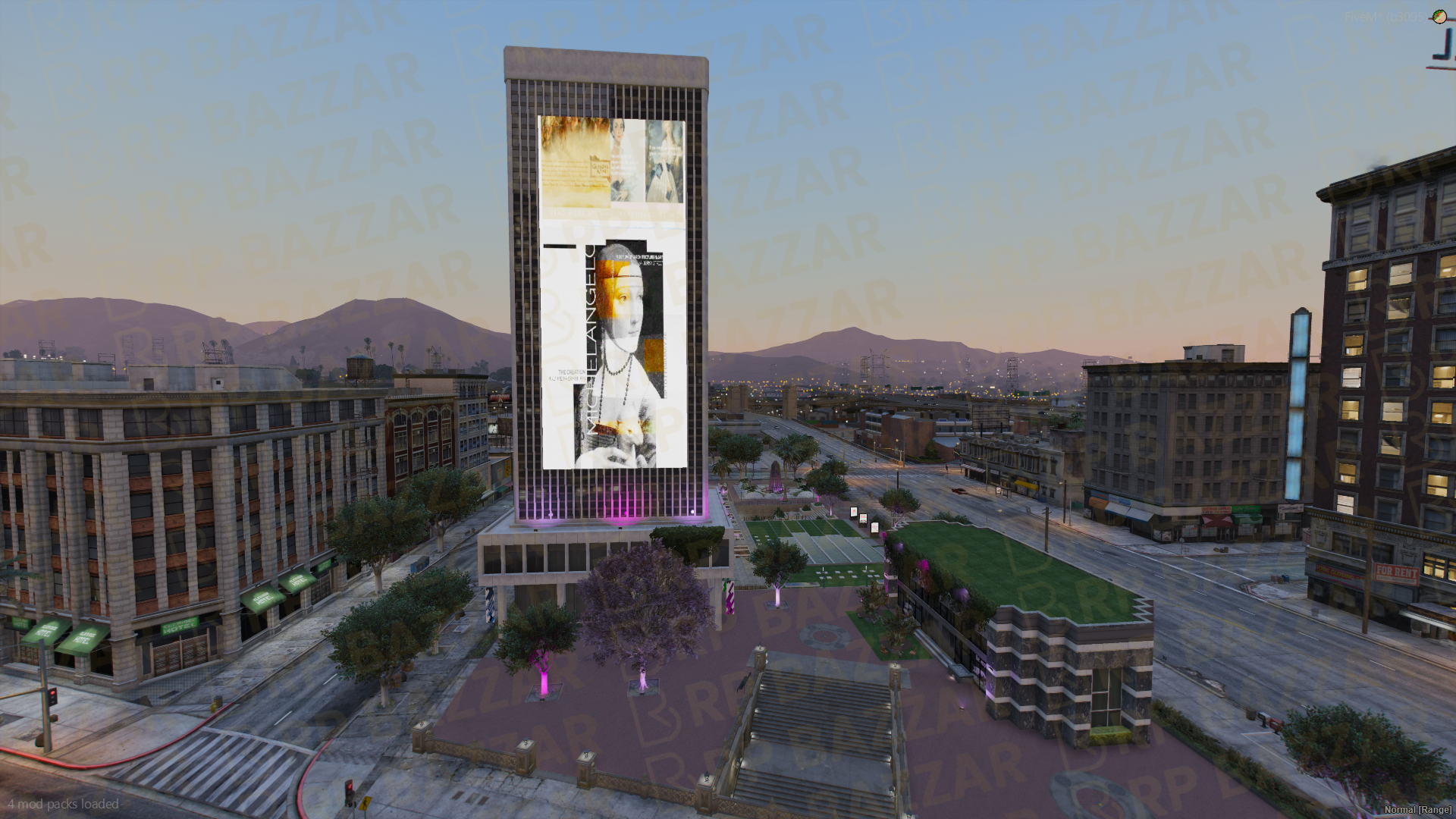 Bustling Legion Square FiveM MLO — GTA RP Interior — ESX QB QBOX — RPBazzar