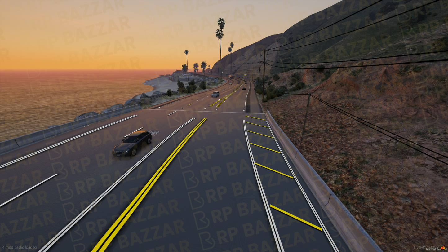 Downtown Road FiveM MLO — GTA RP Road Map — ESX QB QBOX — RPBazzar