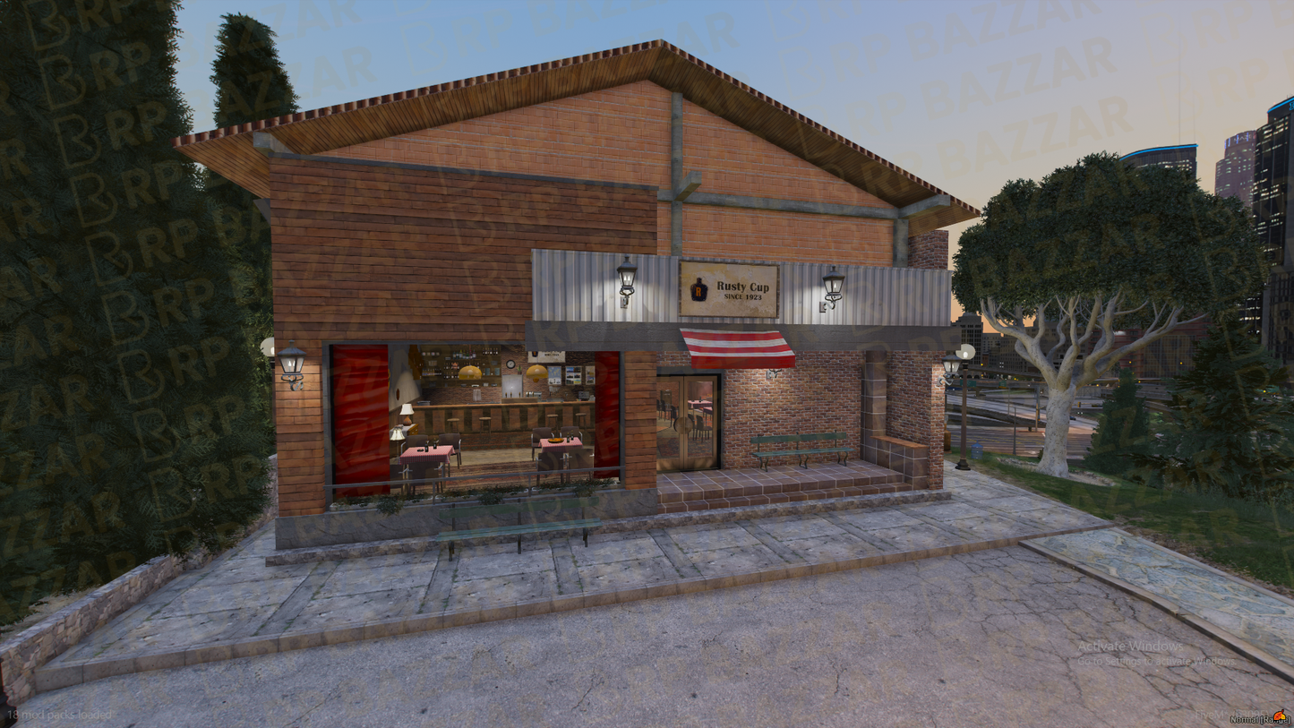 Vibrant Burger Bar FiveM MLO — GTA RP Interior — ESX QB QBOX — RPBazzar