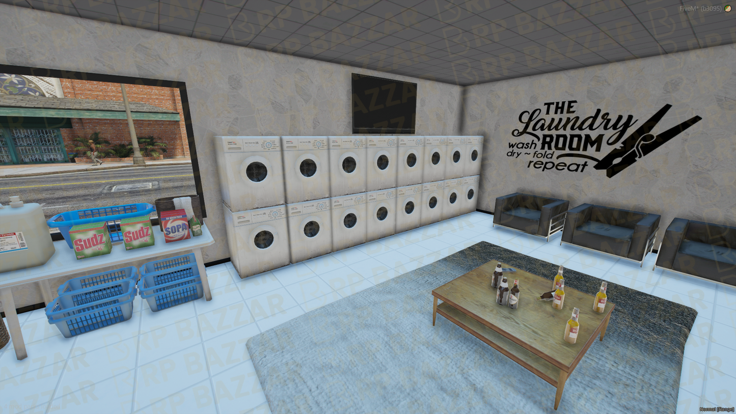 Urban Laundry Place FiveM MLO — GTA RP Interior — ESX QB QBOX — RPBazzar