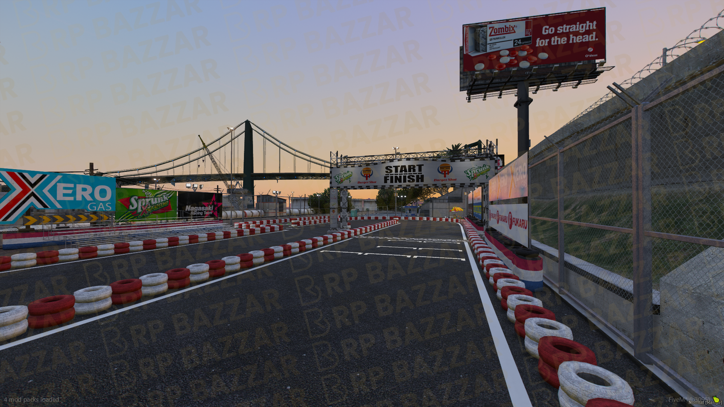 Drift Race Track FiveM MLO — GTA RP Interior — ESX QB QBOX — RPBazzar