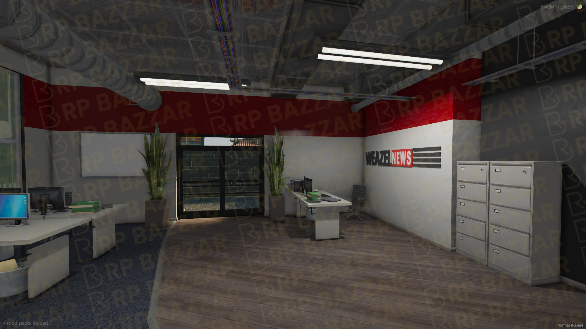 Downtown Weazel News FiveM MLO — GTA RP Interior — ESX QB QBOX — RPBazzar