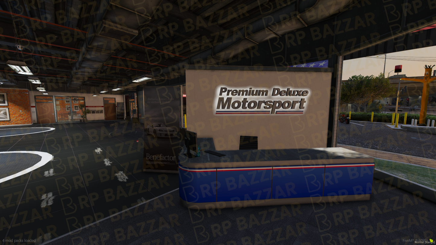 Apex Vehicle Shop FiveM MLO — GTA RP Interior — ESX QB QBOX — RPBazzar