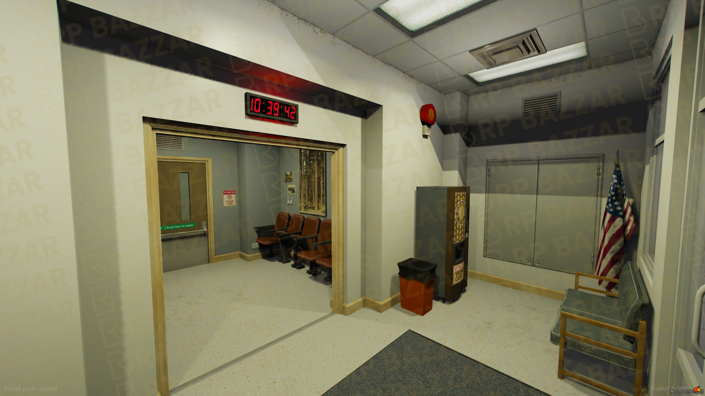 Desert Police Station FiveM MLO — GTA RP Interior — ESX QB QBOX — RPBazzar