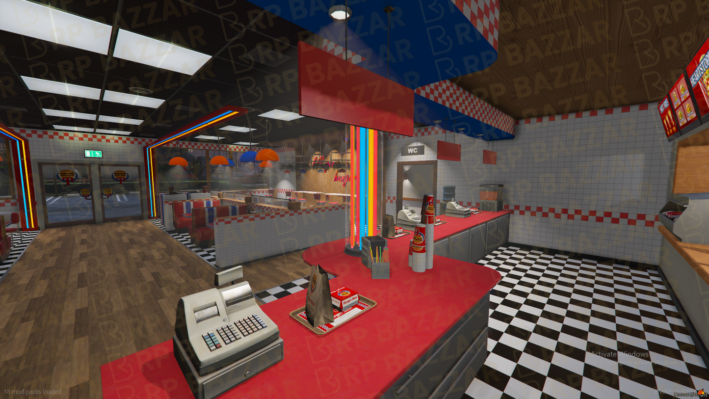 Downtown Steakhouse FiveM MLO — GTA RP Interior — ESX QB QBOX — RPBazzar