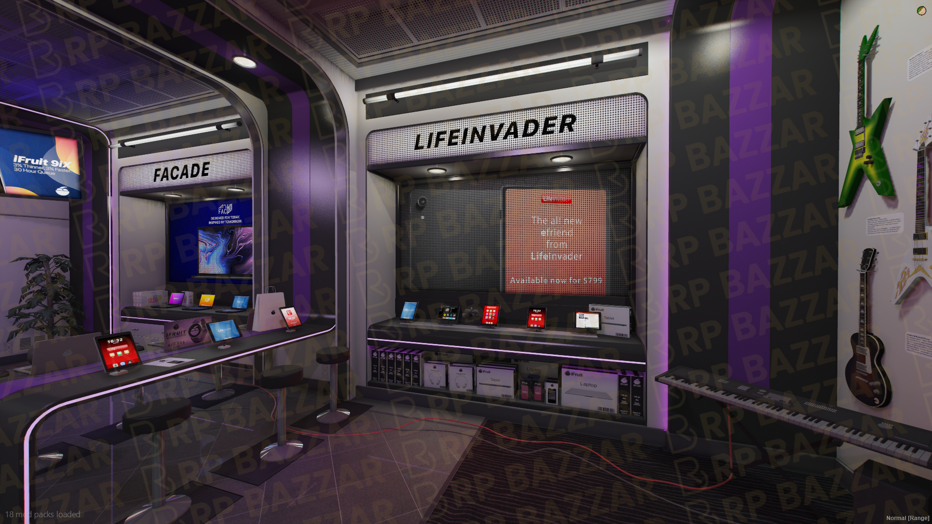 Modern Electronic Store FiveM MLO — GTA RP Interior — ESX QB QBOX — RPBazzar