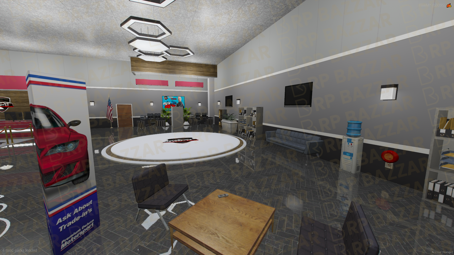 Polished Vehicle Shop FiveM MLO — GTA RP Interior — ESX QB QBOX — RPBazzar