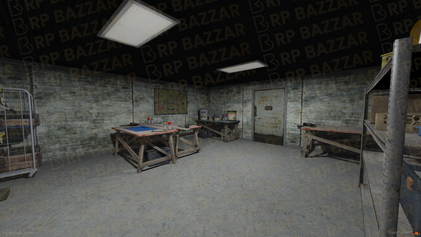 Central Storage Room & Warehouse FiveM MLO — GTA RP Interior — ESX QB QBOX — RPBazzar