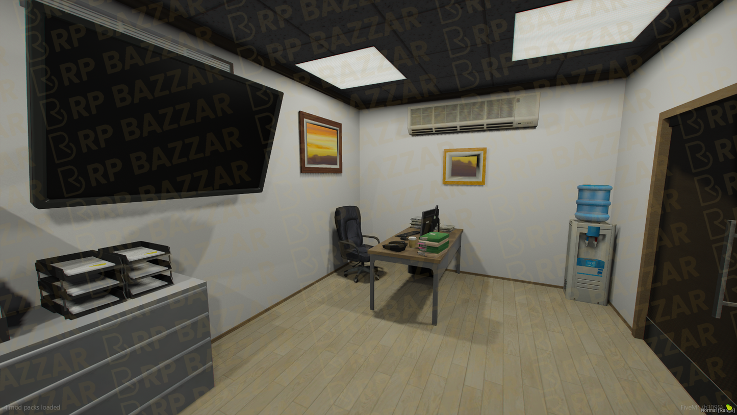 Sentinel Police Station FiveM MLO — GTA RP Interior — ESX QB QBOX — RPBazzar
