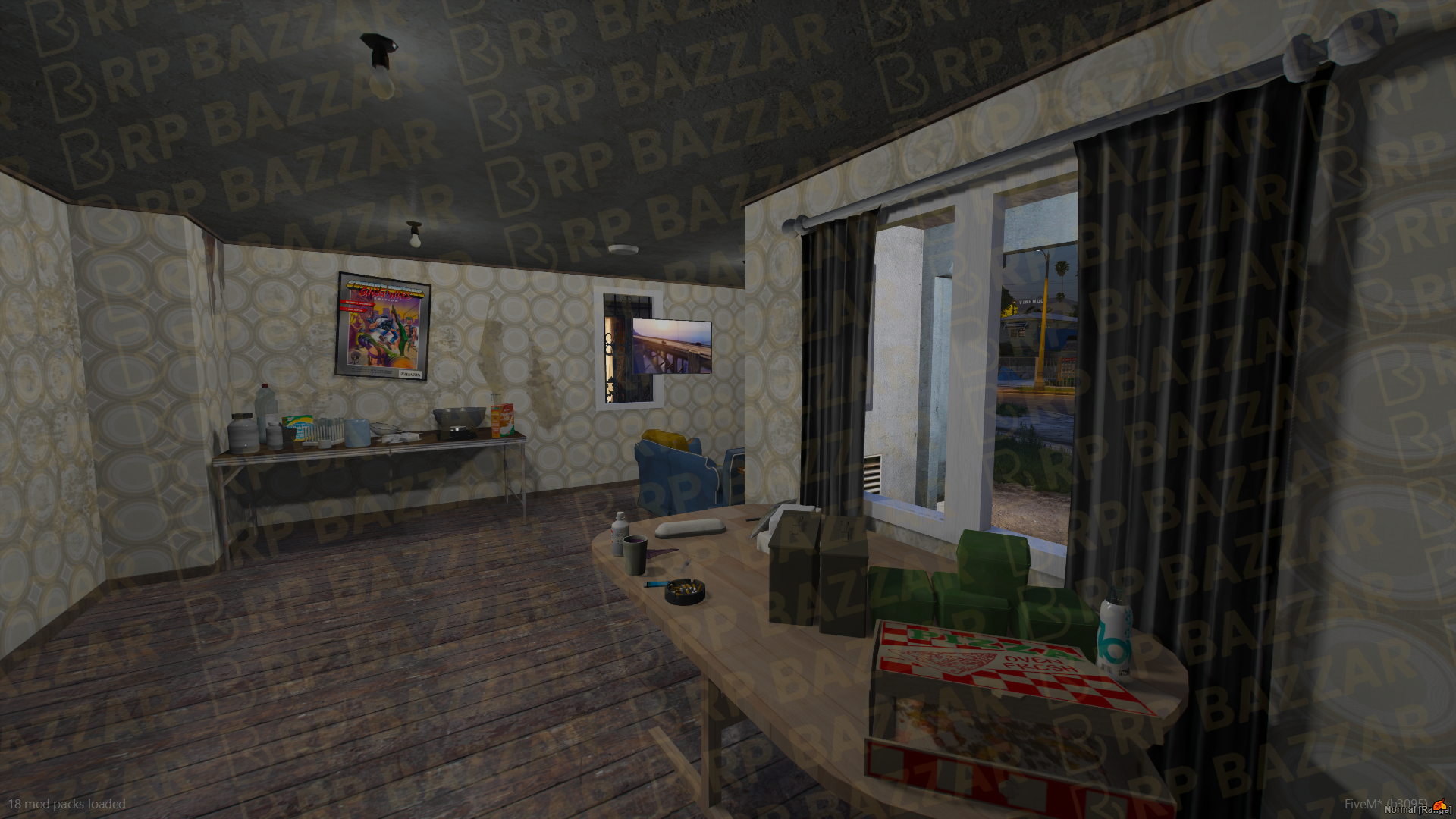 Retro House FiveM MLO — GTA RP Interior — ESX QB QBOX — RPBazzar