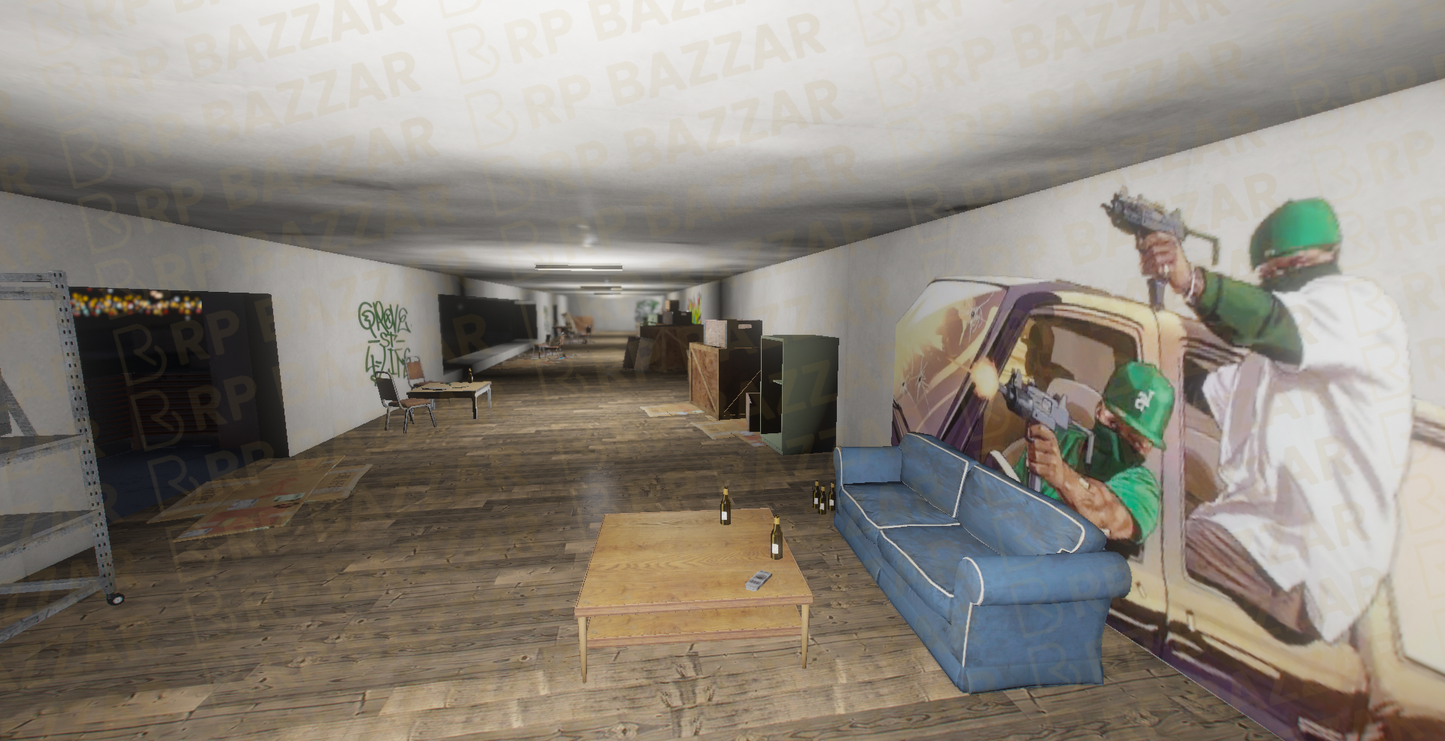 Custom Gang House FiveM MLO — GTA RP Interior — ESX QB QBOX — RPBazzar