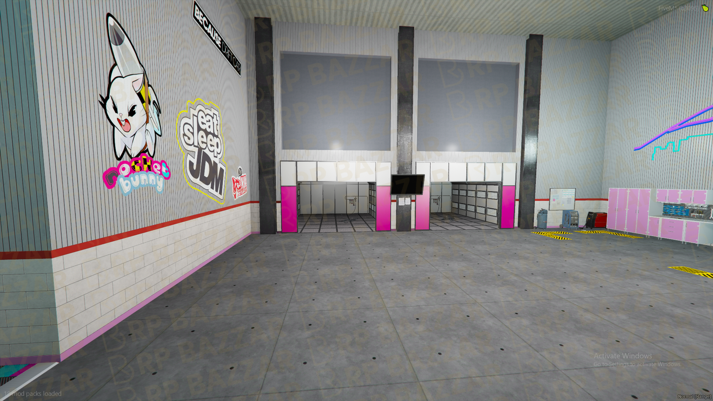 Underground Mechanic Shop FiveM MLO — GTA RP Interior — ESX QB QBOX — RPBazzar