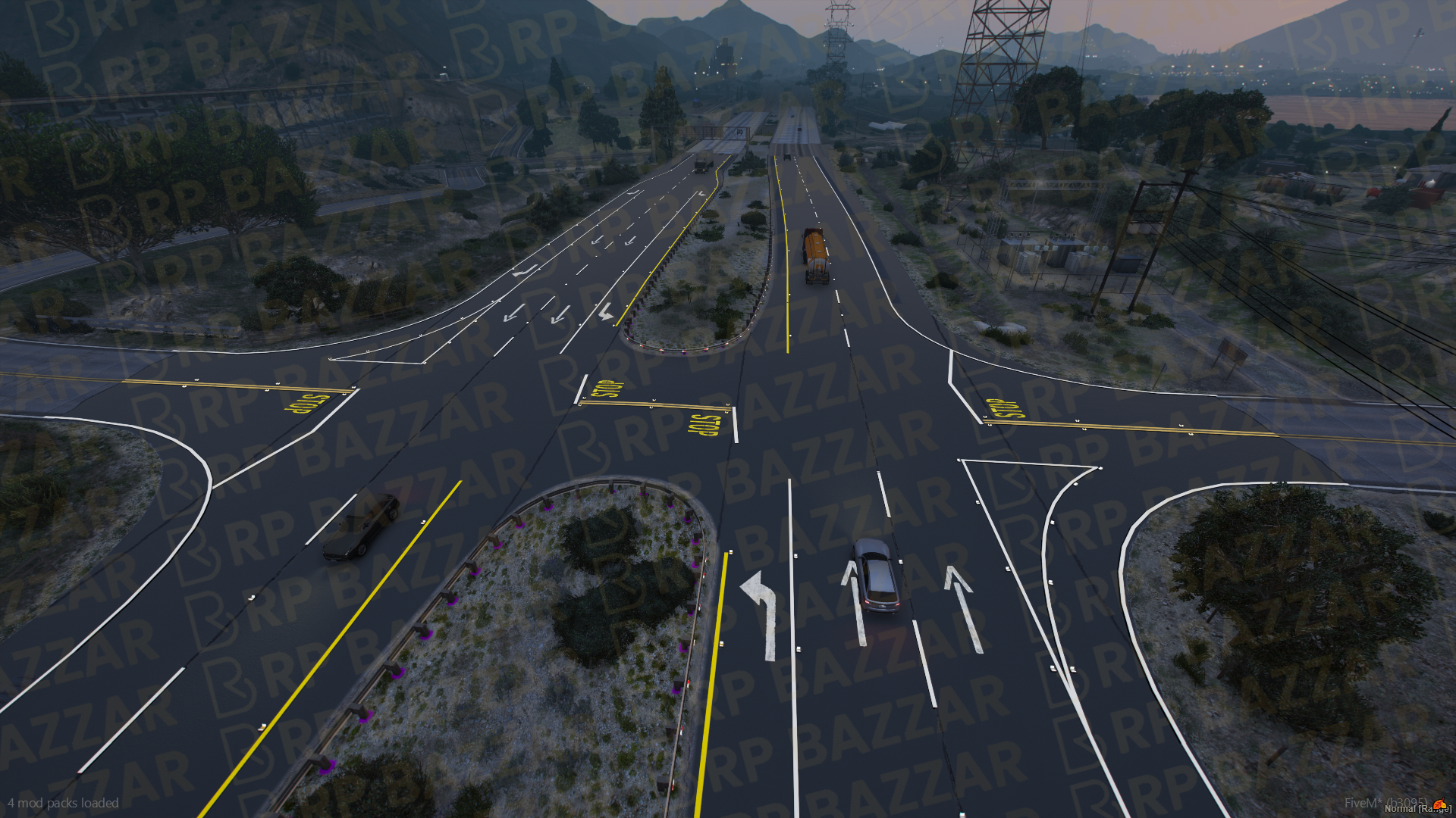 Downtown Road FiveM MLO — GTA RP Road Map — ESX QB QBOX — RPBazzar
