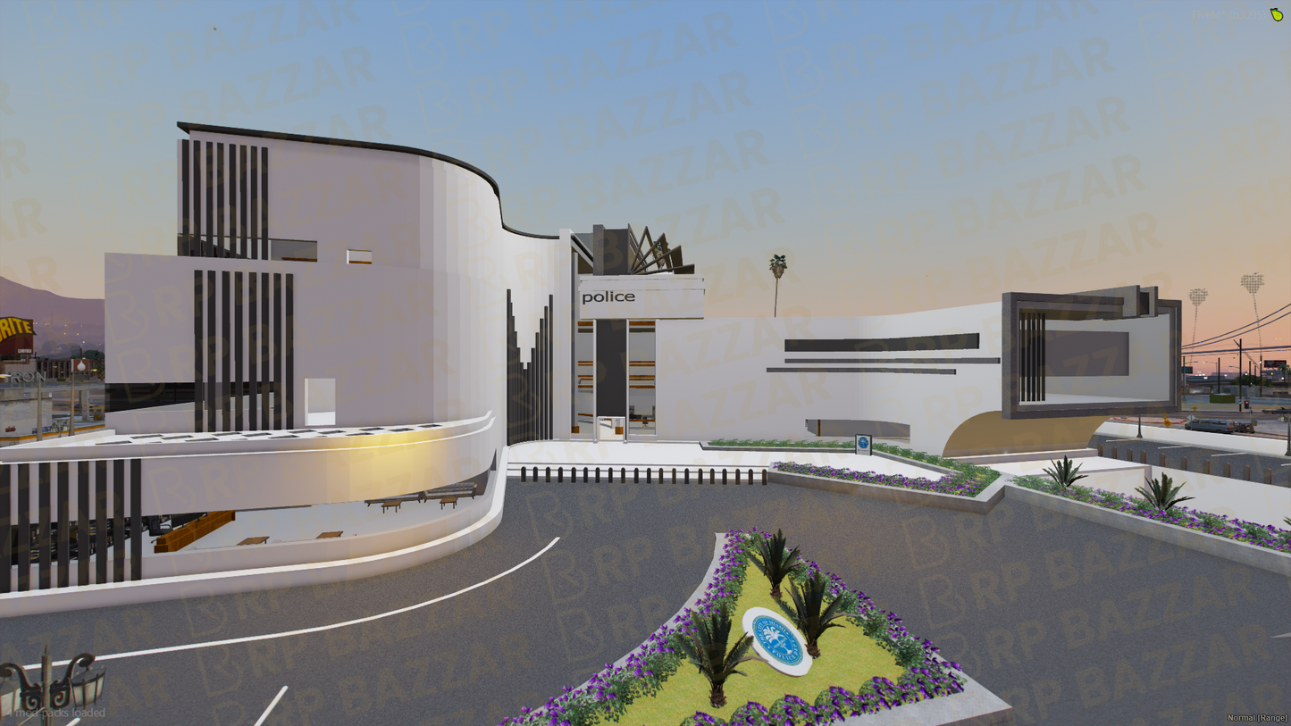 Modern Police Station FiveM MLO — GTA RP Interior — ESX QB QBOX — RPBazzar