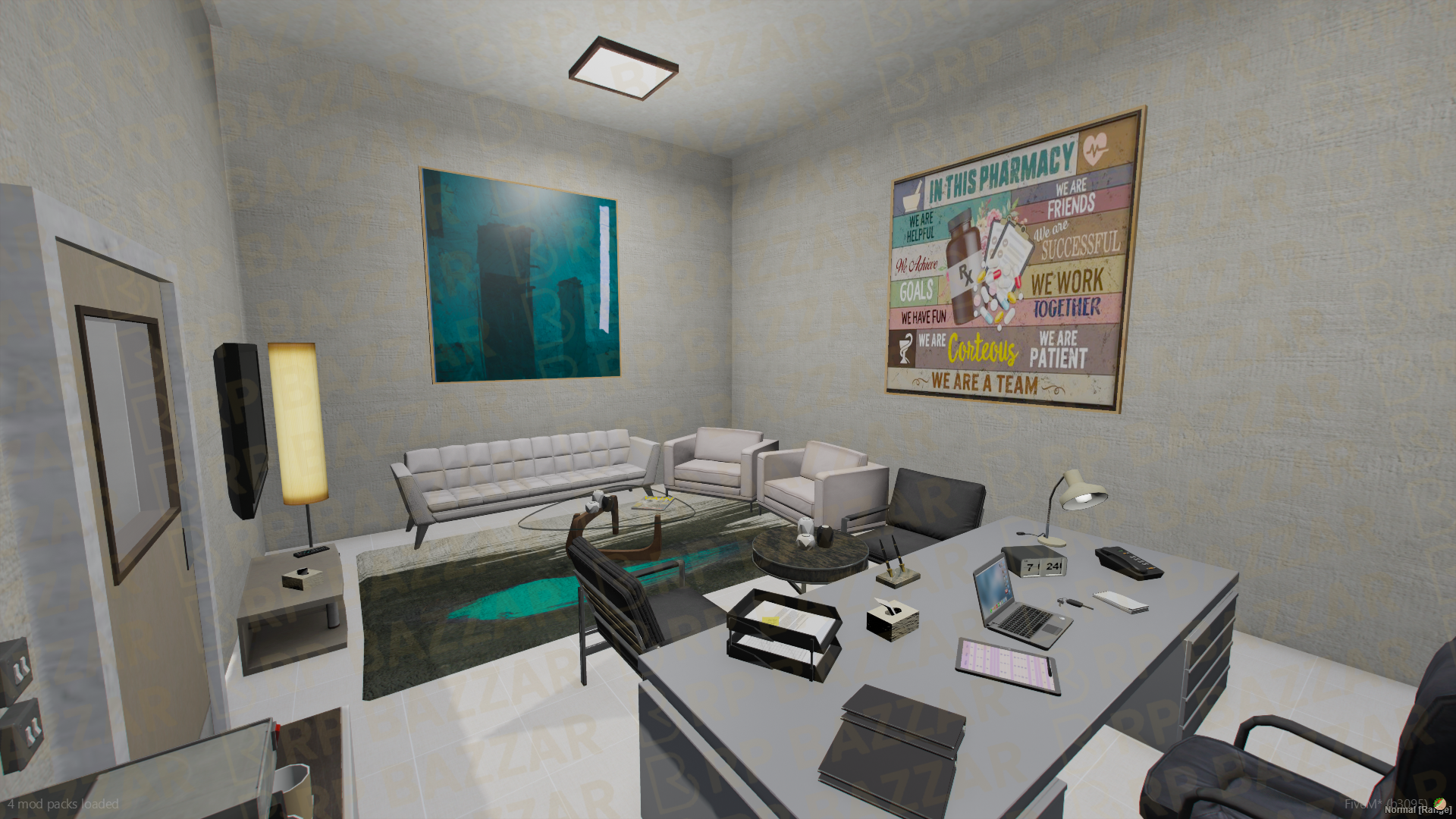 Urban Pharmacy FiveM MLO — GTA RP Interior — ESX QB QBOX — RPBazzar