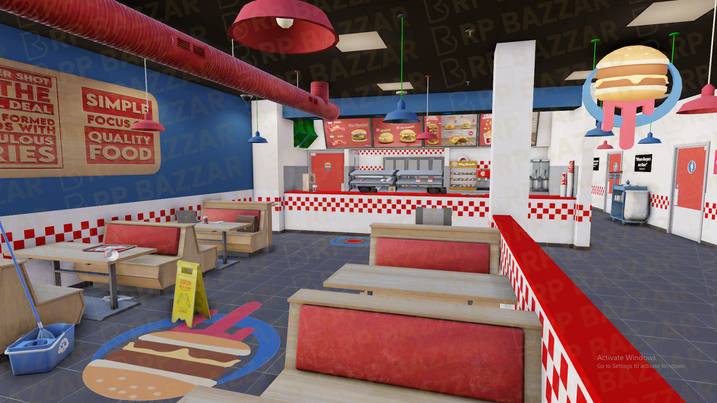 Modern Steakhouse FiveM MLO — GTA RP Interior — ESX QB QBOX — RPBazzar