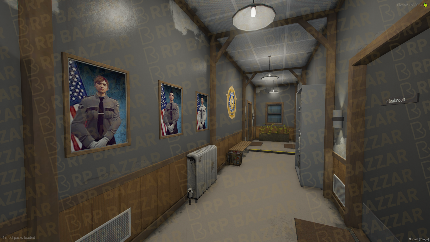 Highway Police Station FiveM MLO — GTA RP Interior — ESX QB QBOX — RPBazzar