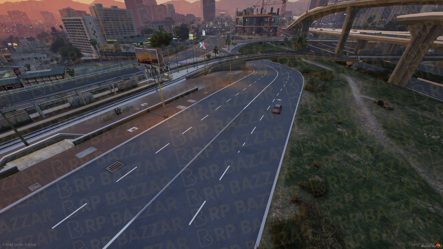 Urban Road FiveM MLO — GTA RP Road Map — ESX QB QBOX — RPBazzar