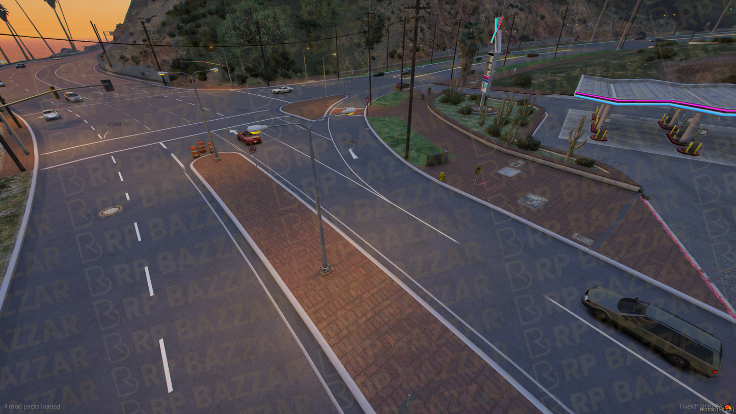Urban Road FiveM MLO — GTA RP Road Map — ESX QB QBOX — RPBazzar