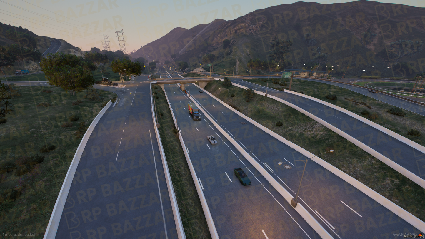 Urban Road FiveM MLO — GTA RP Road Map — ESX QB QBOX — RPBazzar