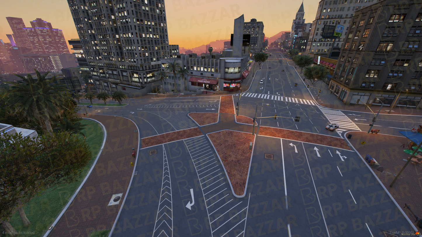 Urban Road FiveM MLO — GTA RP Road Map — ESX QB QBOX — RPBazzar