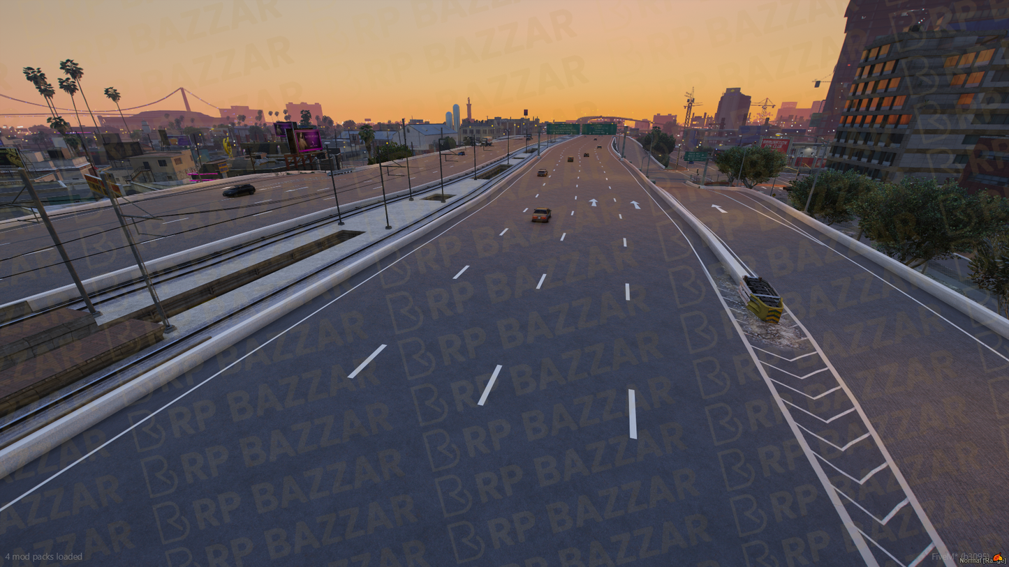 Urban Road FiveM MLO — GTA RP Road Map — ESX QB QBOX — RPBazzar