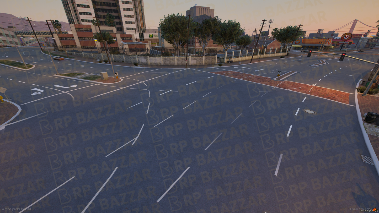 Urban Road FiveM MLO — GTA RP Road Map — ESX QB QBOX — RPBazzar