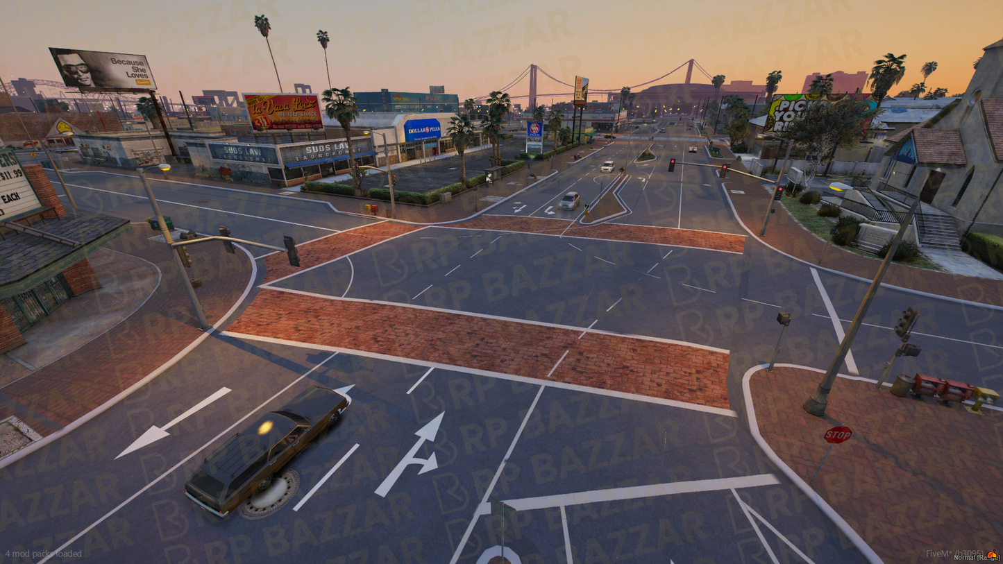 Urban Road FiveM MLO — GTA RP Road Map — ESX QB QBOX — RPBazzar