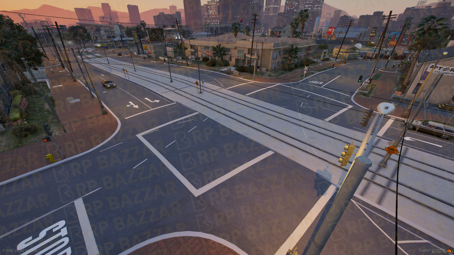 Urban Road FiveM MLO — GTA RP Road Map — ESX QB QBOX — RPBazzar