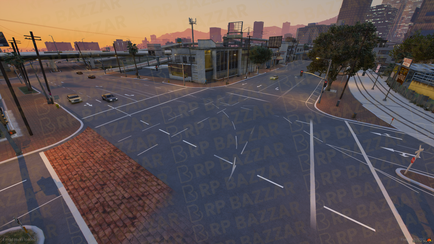 Urban Road FiveM MLO — GTA RP Road Map — ESX QB QBOX — RPBazzar