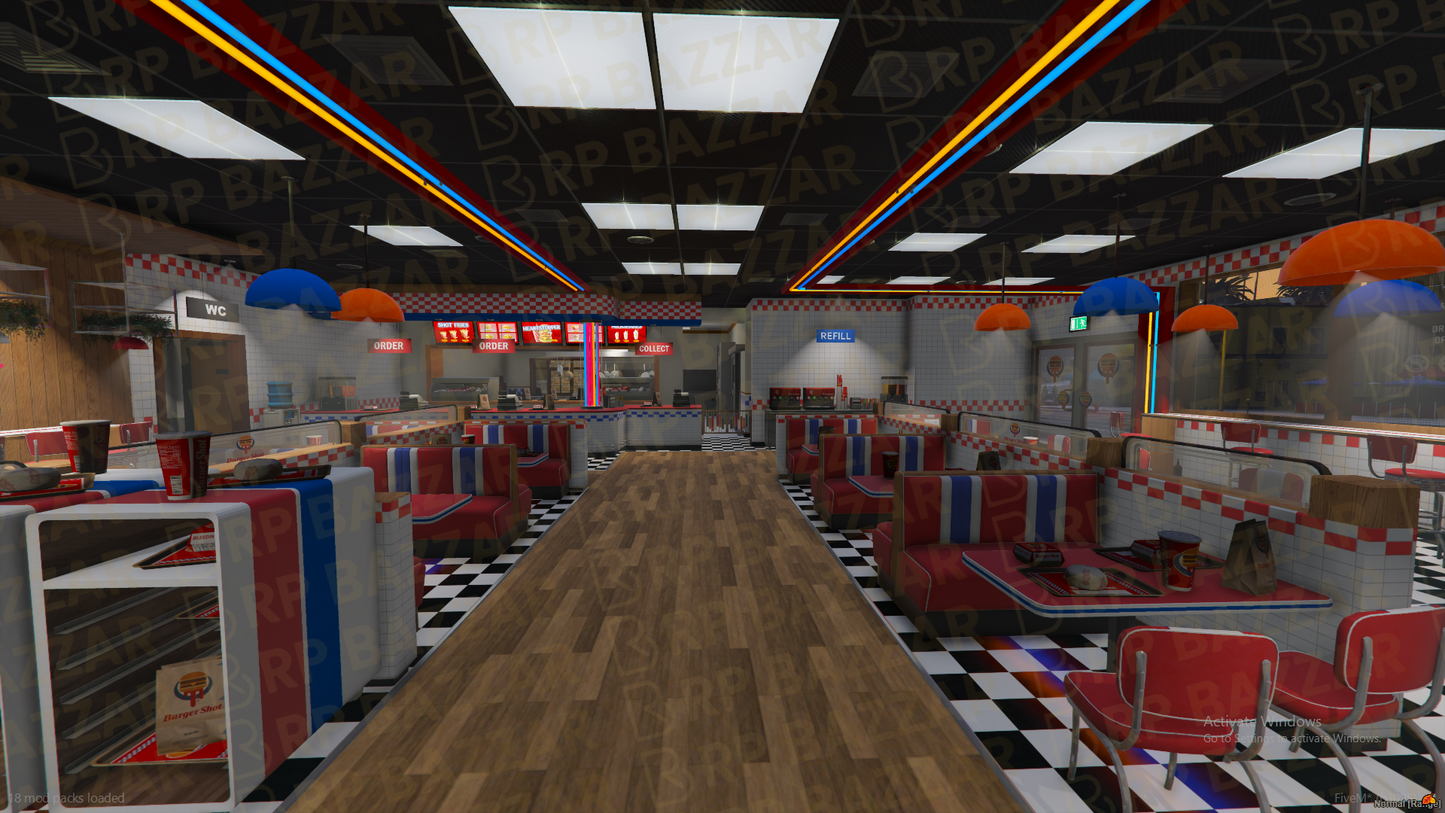 Downtown Steakhouse FiveM MLO — GTA RP Interior — ESX QB QBOX — RPBazzar