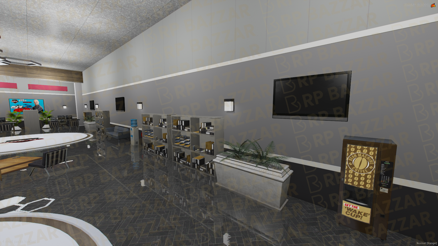 Polished Vehicle Shop FiveM MLO — GTA RP Interior — ESX QB QBOX — RPBazzar