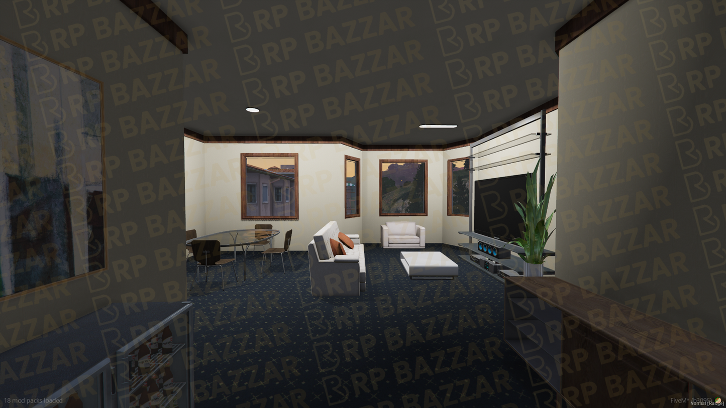 Minimalist Apartment FiveM MLO — GTA RP Interior — ESX QB QBOX — RPBazzar