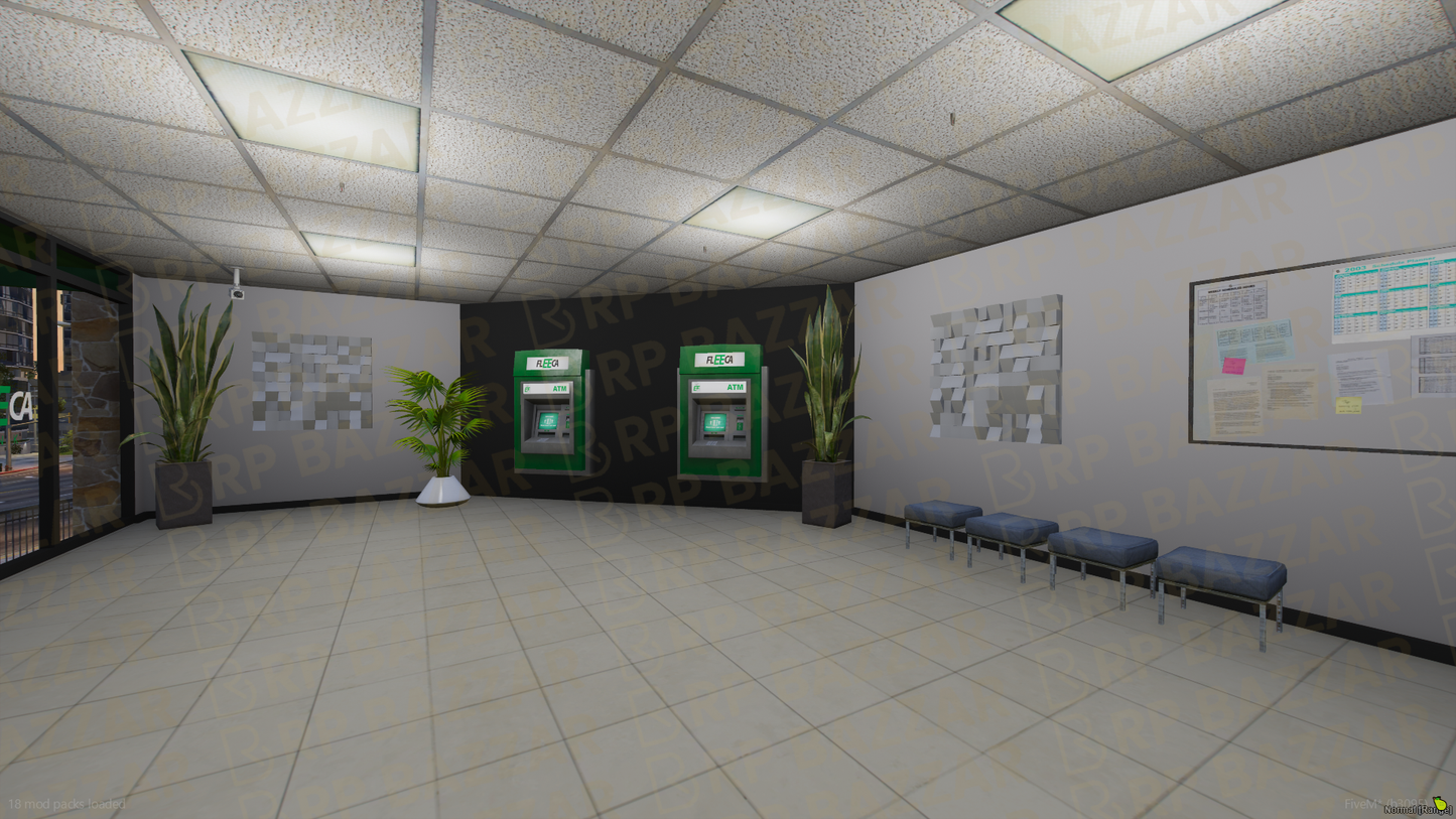 Golden Bank FiveM MLO — GTA RP Interior — ESX QB QBOX — RPBazzar