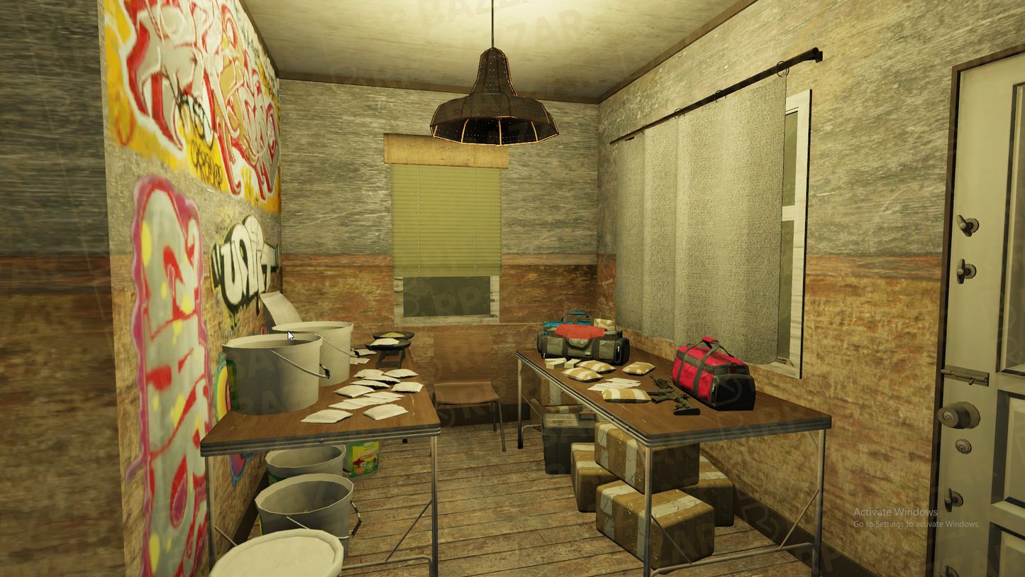 Industrial Gang Clubhouse FiveM MLO — GTA RP Interior — ESX QB QBOX — RPBazzar