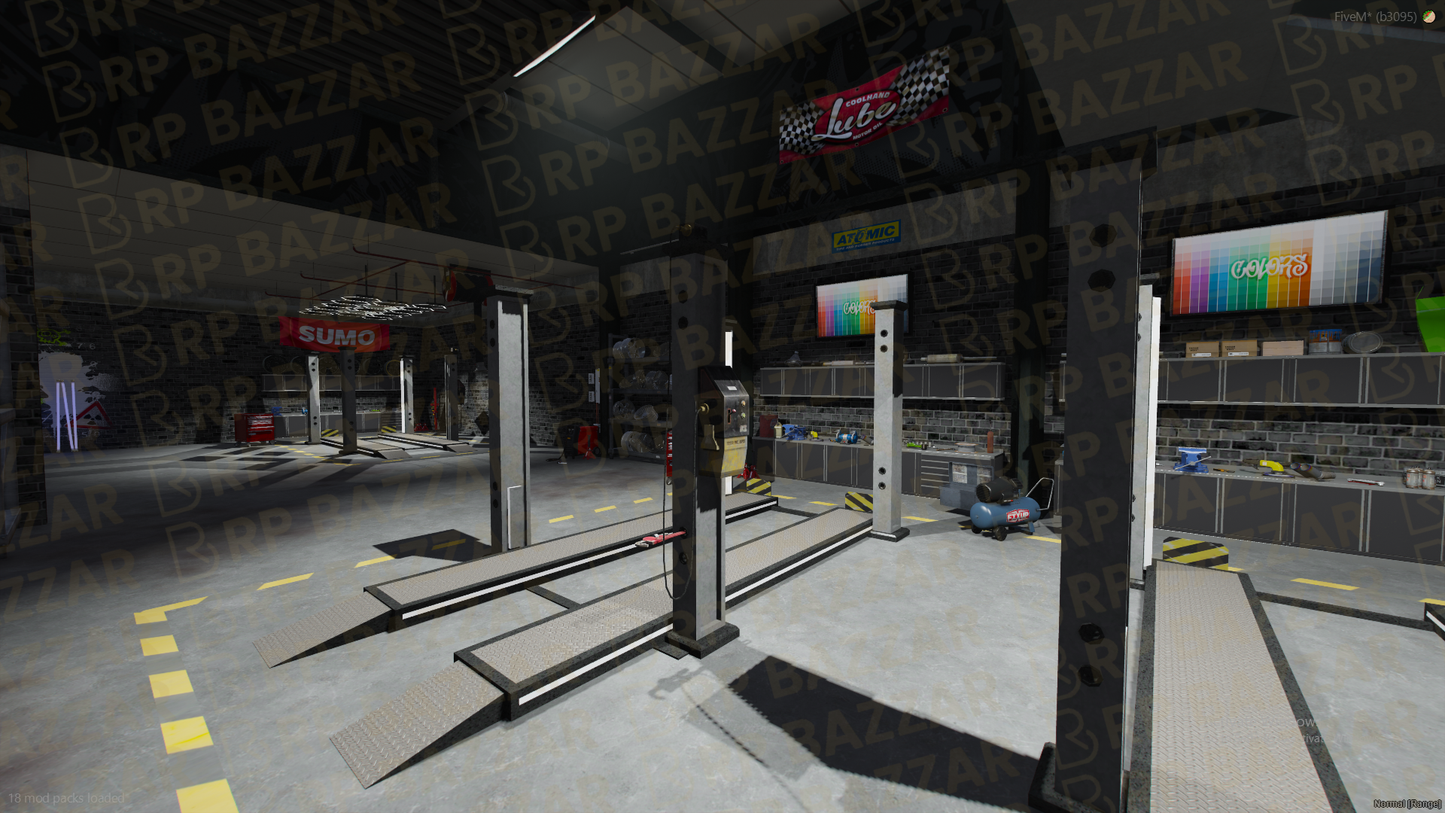 Exotic Mechanic Shop FiveM MLO — GTA RP Interior — ESX QB QBOX — RPBazzar