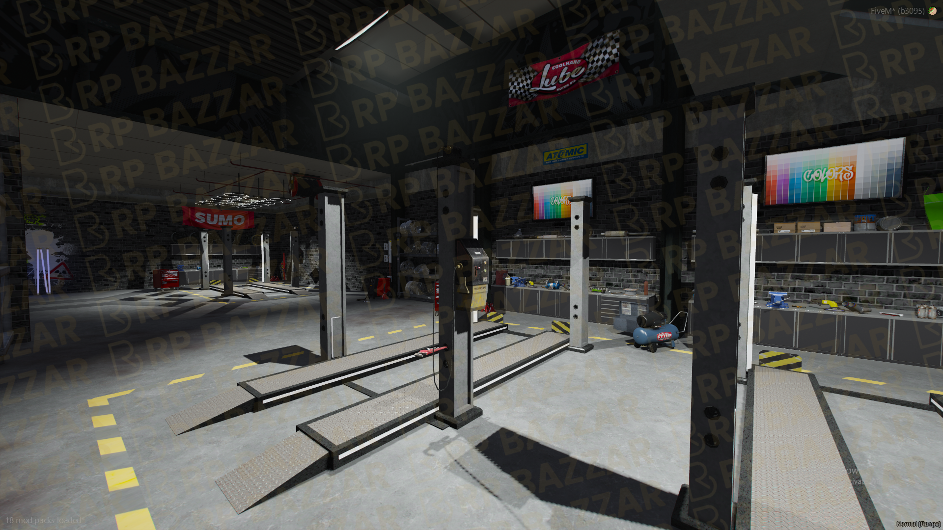 Exotic Mechanic Shop FiveM MLO — GTA RP Interior — ESX QB QBOX — RPBazzar