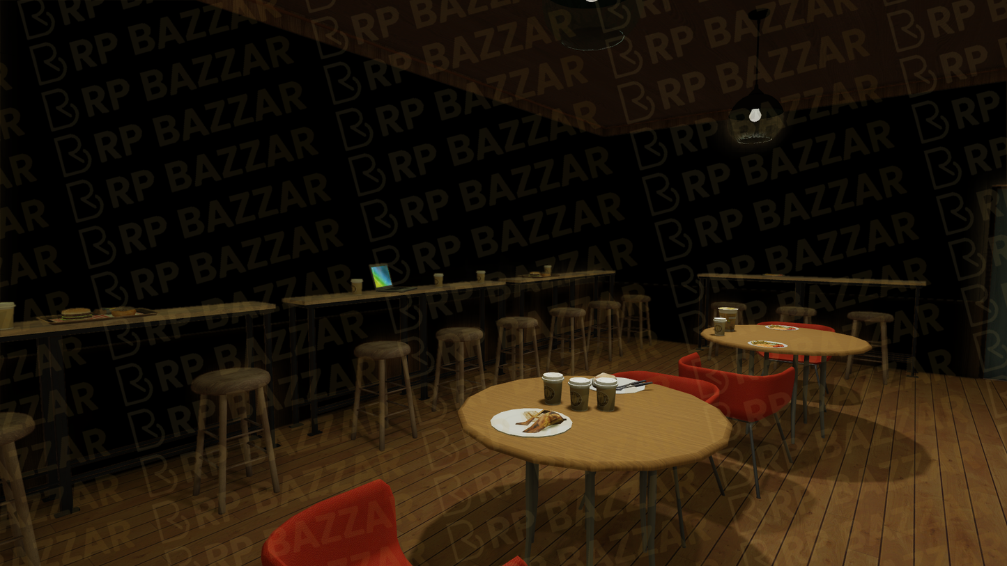 Classic Cafe FiveM MLO — GTA RP Interior — ESX QB QBOX — RPBazzar