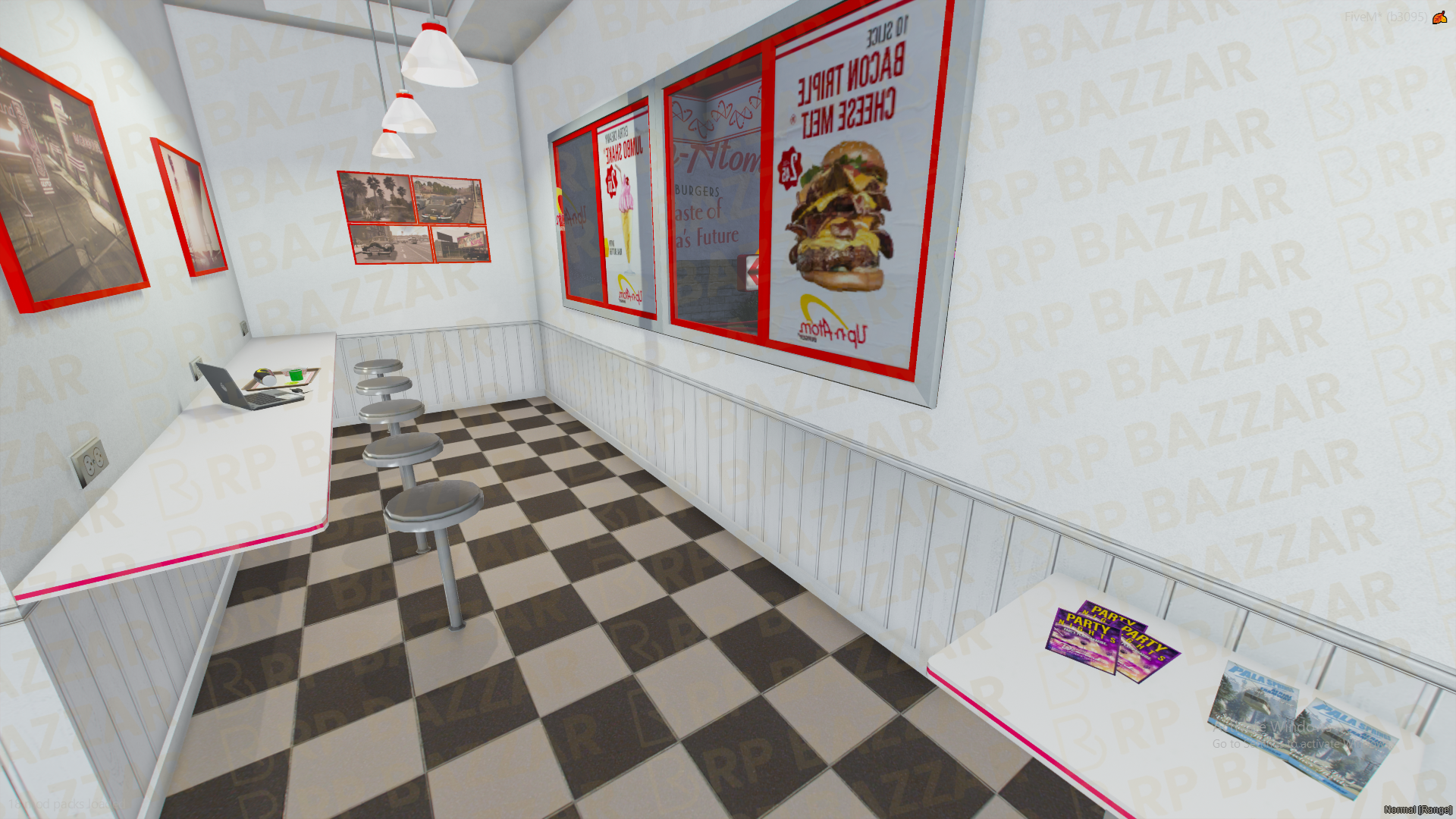 Retro Kitchen FiveM MLO — GTA RP Interior — ESX QB QBOX — RPBazzar