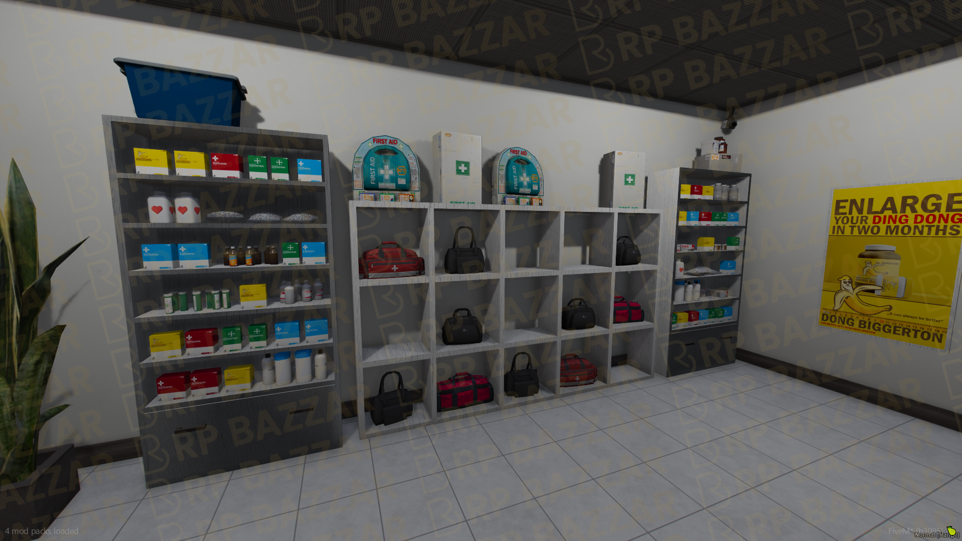 Modern Pharmacy FiveM MLO — GTA RP Interior — ESX QB QBOX — RPBazzar