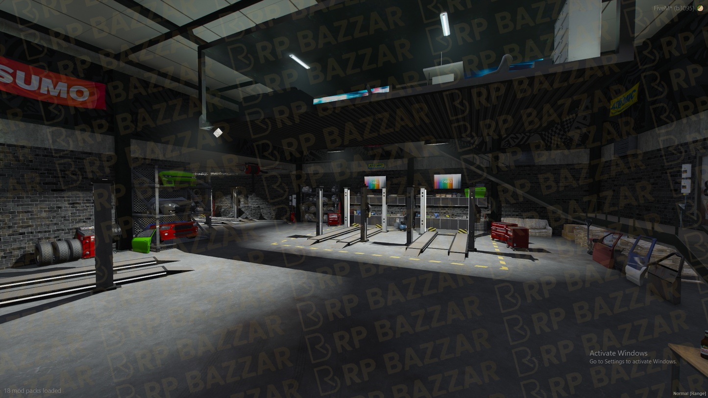 Exotic Mechanic Shop FiveM MLO — GTA RP Interior — ESX QB QBOX — RPBazzar