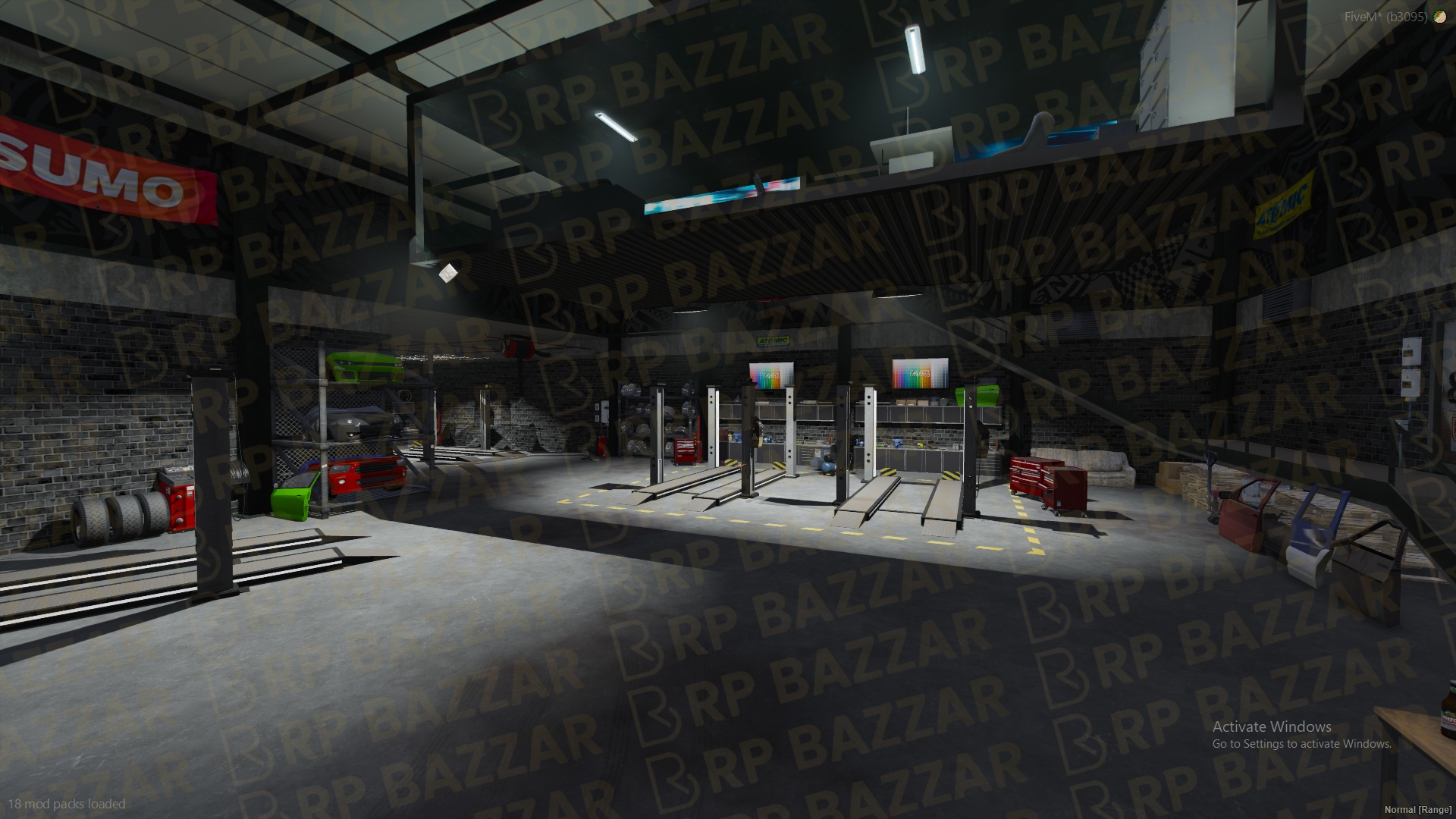 Exotic Mechanic Shop FiveM MLO — GTA RP Interior — ESX QB QBOX — RPBazzar