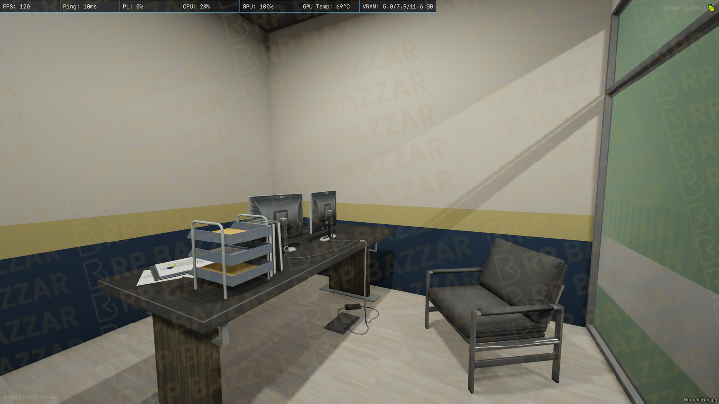 Spacious Office FiveM MLO — GTA RP Interior — ESX QB QBOX — RPBazzar