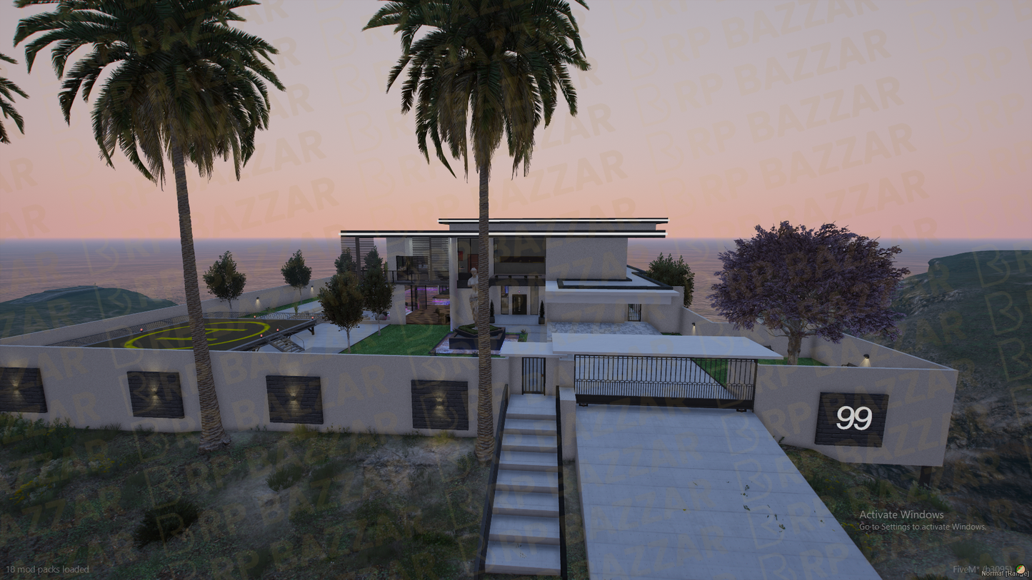 Gothic Mansion FiveM MLO — GTA RP Interior — ESX QB QBOX — RPBazzar