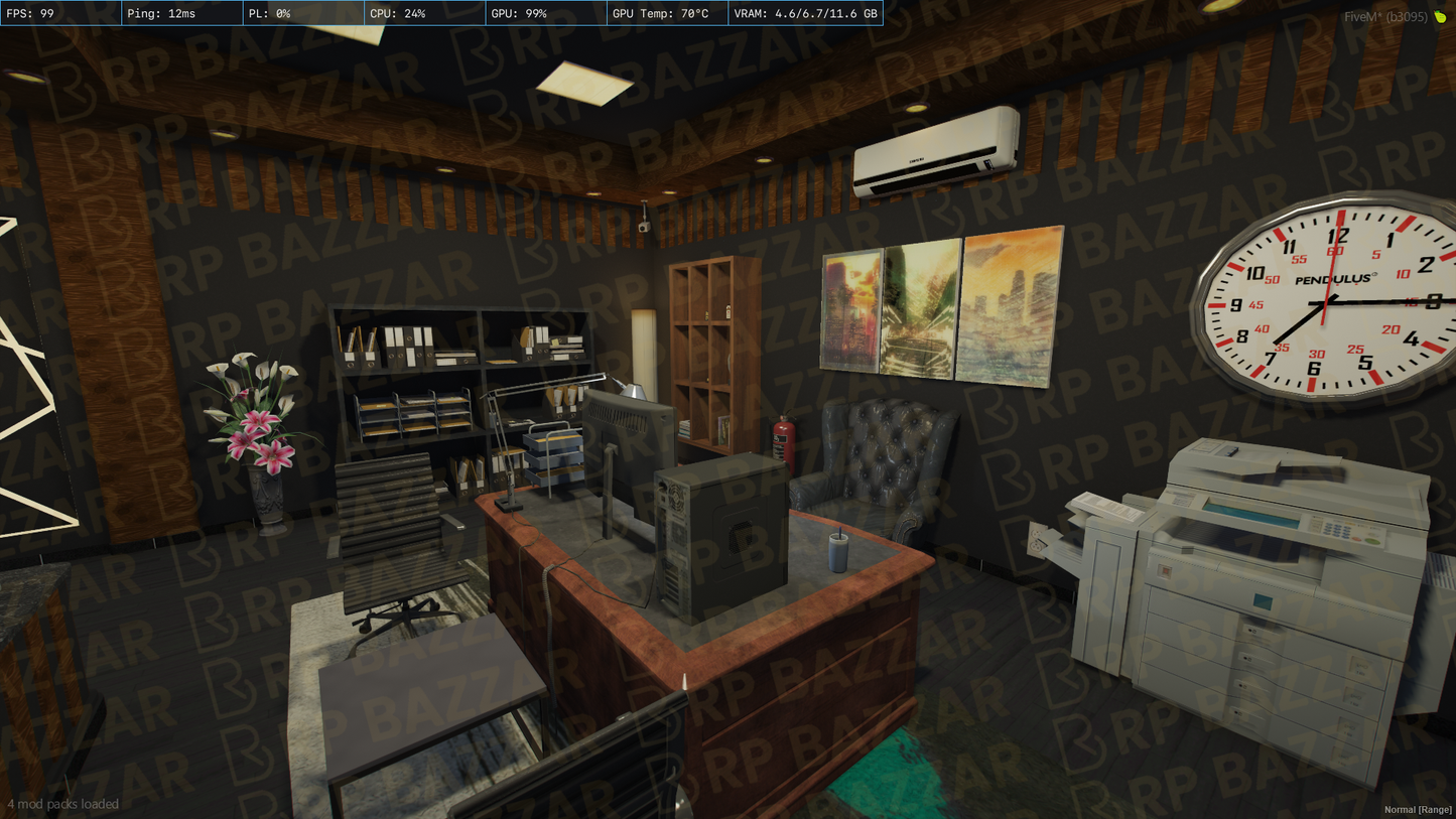 Luxury Office FiveM MLO — GTA RP Interior — ESX QB QBOX — RPBazzar