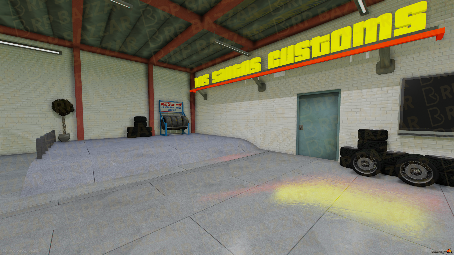 Immersive Mechanic Shop FiveM MLO — GTA RP Interior — ESX QB QBOX — RPBazzar