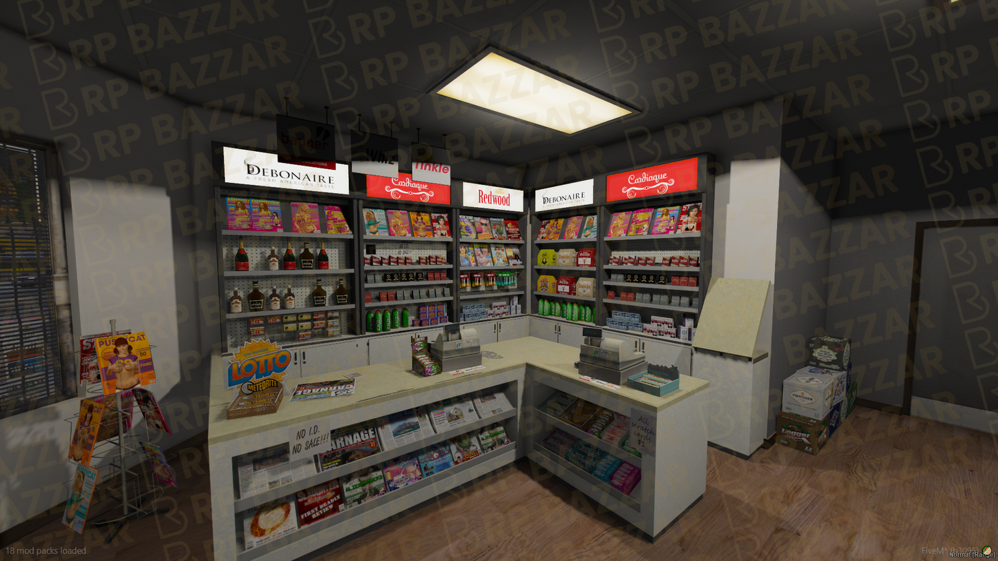 Gritty 24-7 Store FiveM MLO — GTA RP Interior — ESX QB QBOX — RPBazzar